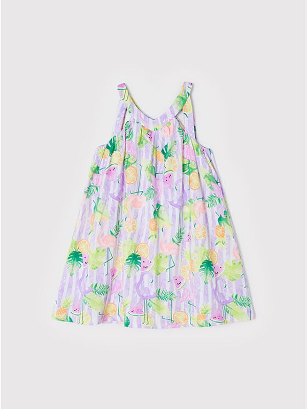 Mayoral Mayoral Ежедневна рокля 3951 Цветен Regular Fit