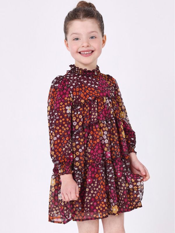 Mayoral Mayoral Ежедневна рокля 4.920 Розов Regular Fit