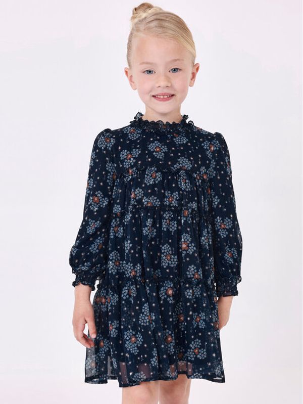 Mayoral Mayoral Ежедневна рокля 4.920 Тъмносин Regular Fit