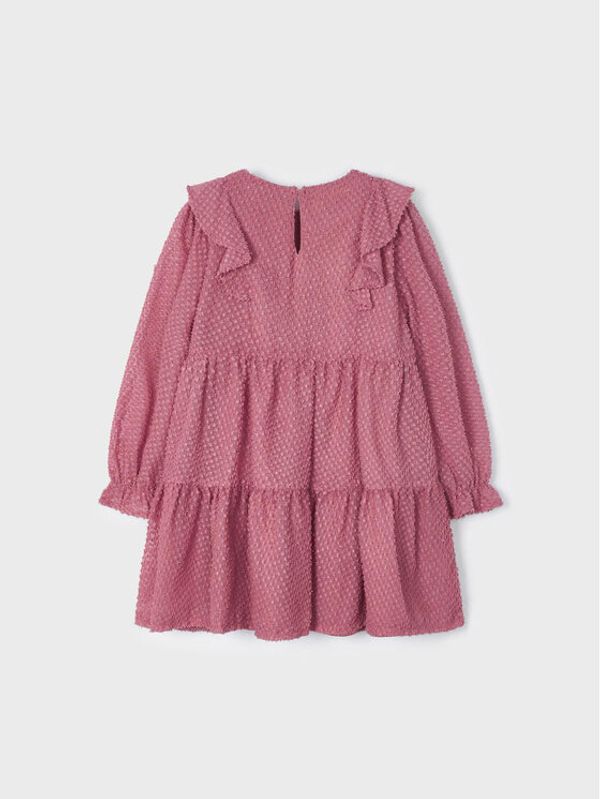 Mayoral Mayoral Ежедневна рокля 4.927 Розов Regular Fit