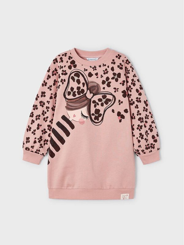 Mayoral Mayoral Ежедневна рокля 4.934 Кафяв Regular Fit