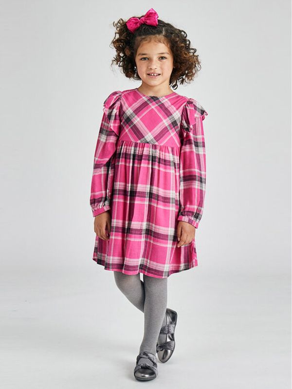 Mayoral Mayoral Ежедневна рокля 4930 Розов Regular Fit