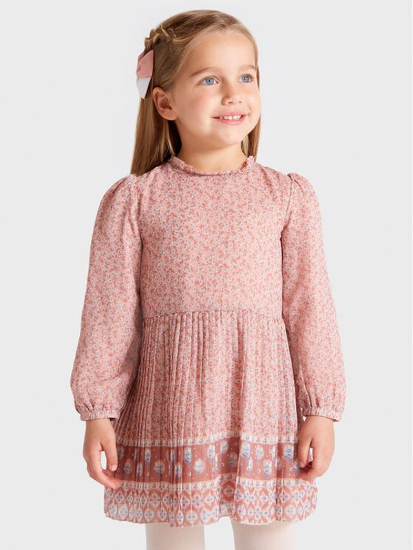 Mayoral Mayoral Ежедневна рокля 4961 Розов Regular Fit