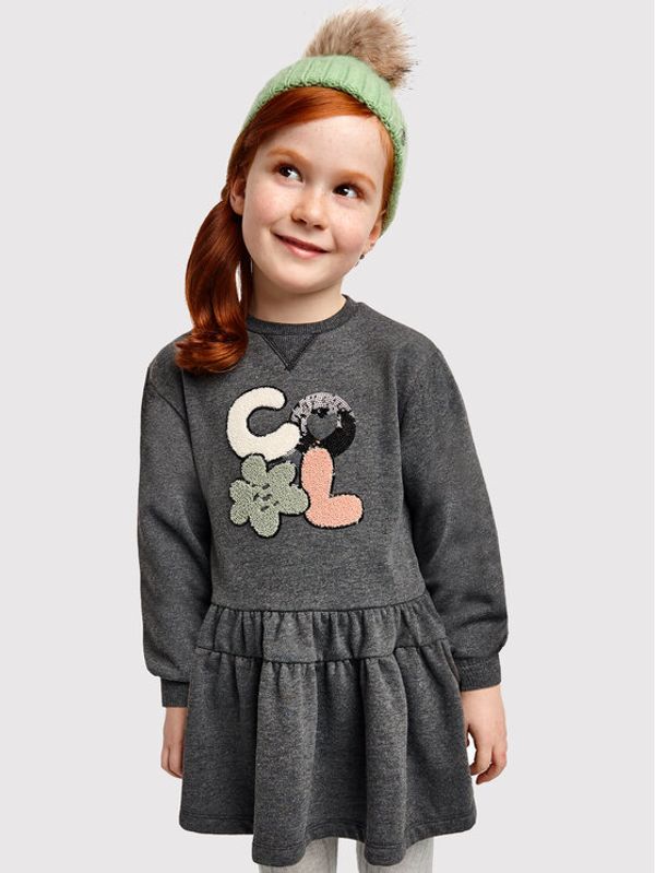 Mayoral Mayoral Ежедневна рокля 4973 Сив Regular Fit