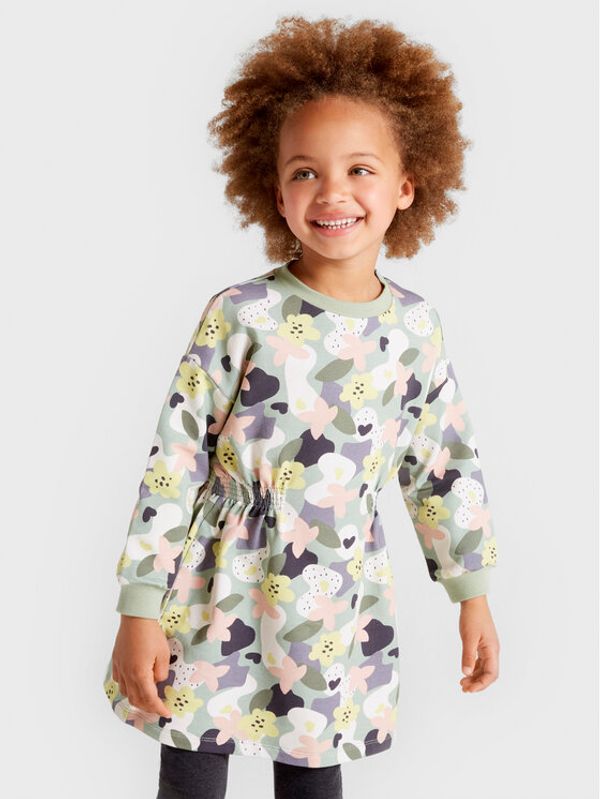 Mayoral Mayoral Ежедневна рокля 4974 Зелен Regular Fit