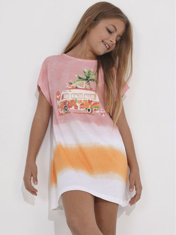 Mayoral Mayoral Ежедневна рокля 6933 Коралов