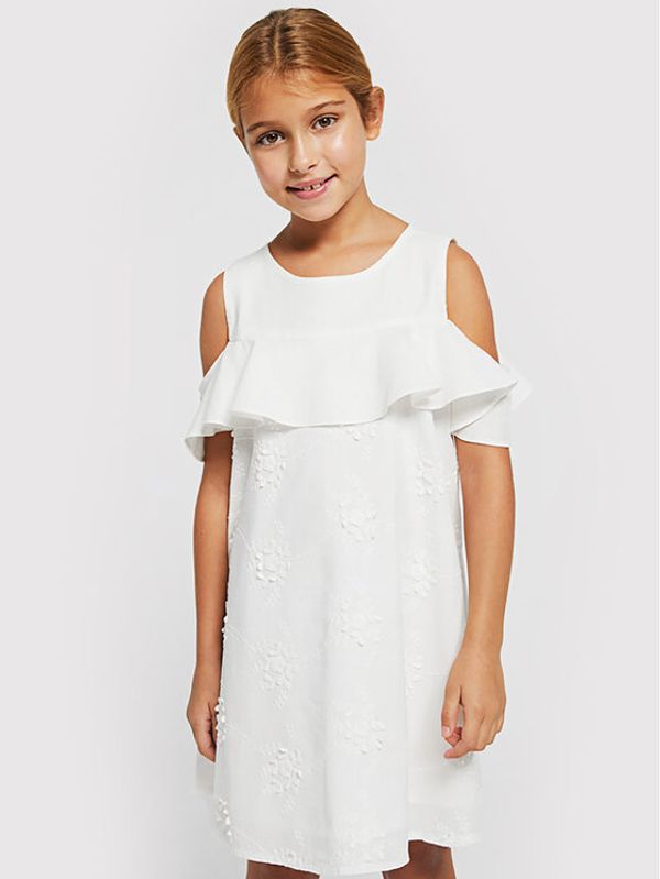 Mayoral Mayoral Ежедневна рокля 6955 Бежов Regular Fit