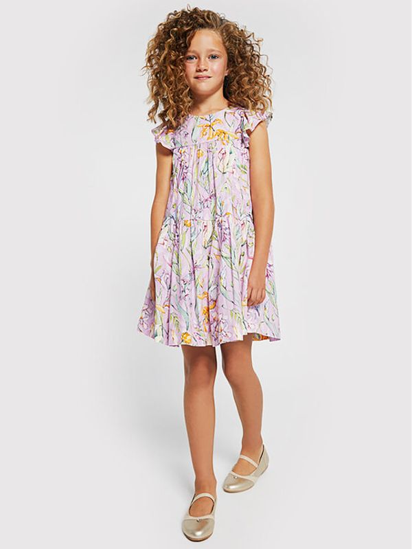 Mayoral Mayoral Ежедневна рокля 6960 Виолетов Regular Fit