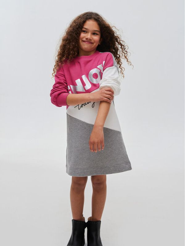 Mayoral Mayoral Ежедневна рокля 7.965 Сив Regular Fit