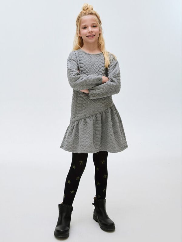 Mayoral Mayoral Ежедневна рокля 7.968 Сив Regular Fit