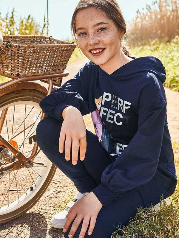 Mayoral Mayoral Ежедневна рокля 7928 Тъмносин Regular Fit