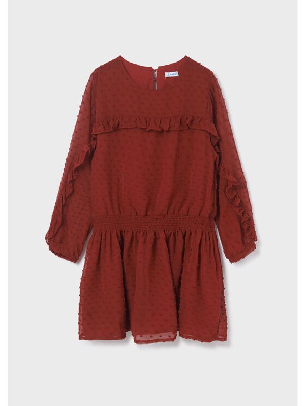 Mayoral Mayoral Ежедневна рокля 7935 Бордо Regular Fit