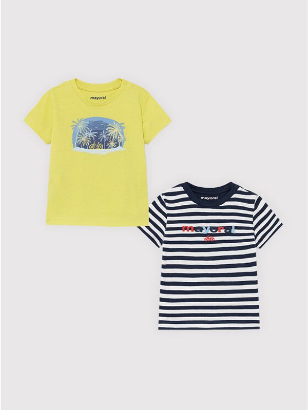 Mayoral Mayoral Комплект 2 тишъртки 1015 Цветен Regular Fit