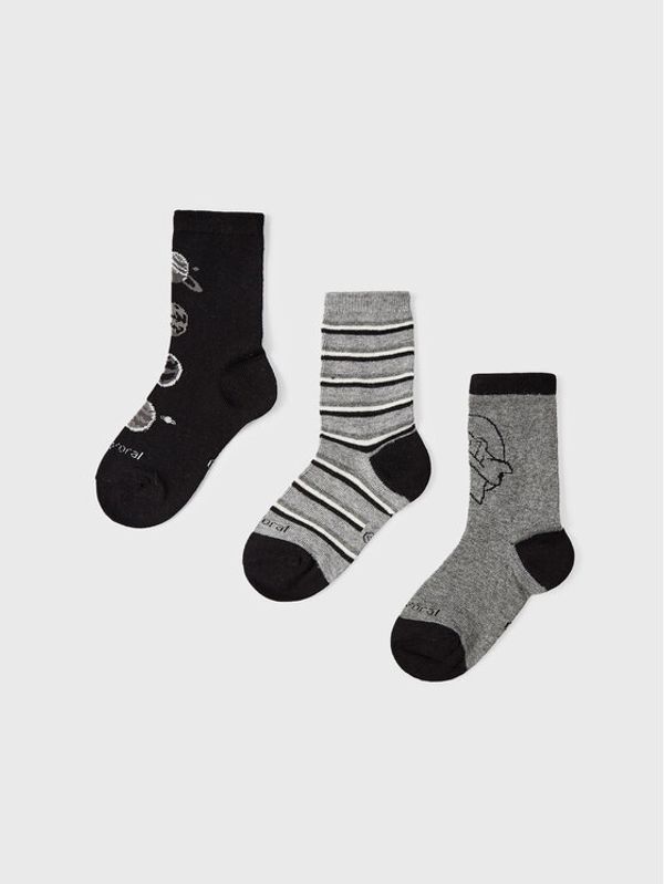 Mayoral Mayoral Комплект 3 чифта дълги чорапи детски 10319 Сив