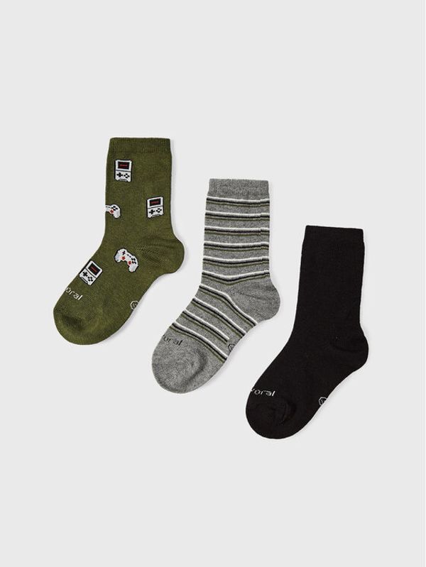 Mayoral Mayoral Комплект 3 чифта дълги чорапи детски 10322 Цветен