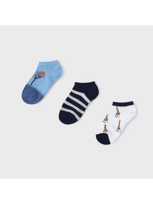 Mayoral Mayoral Комплект 3 чифта къси чорапи детски 10465 Цветен