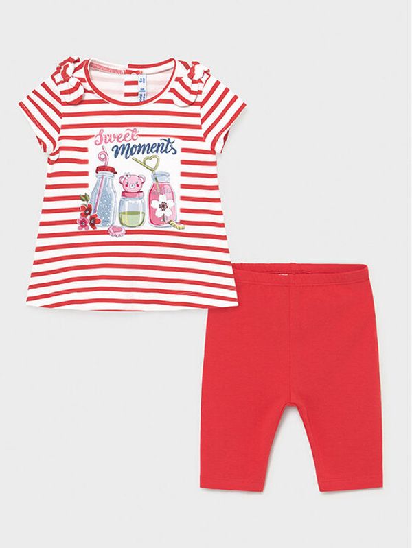 Mayoral Mayoral Комплект блуза и клин 1712 Червен Regular Fit