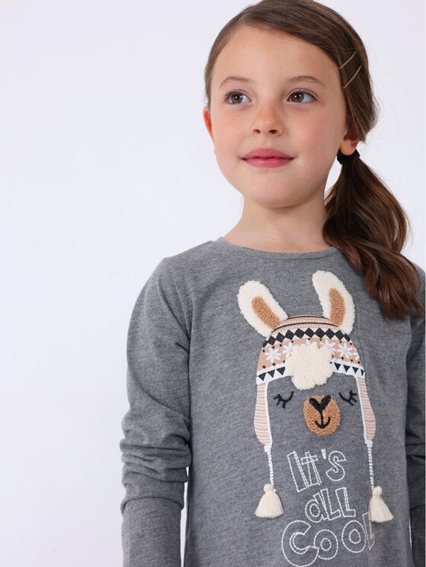 Mayoral Mayoral Комплект блуза и клин 4.795 Сив Regular Fit