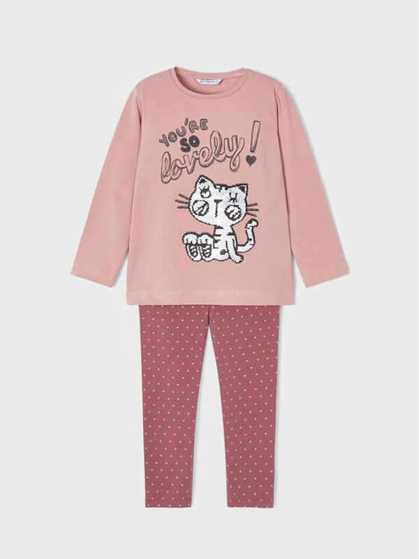 Mayoral Mayoral Комплект блуза и клин 4775 Розов Regular Fit