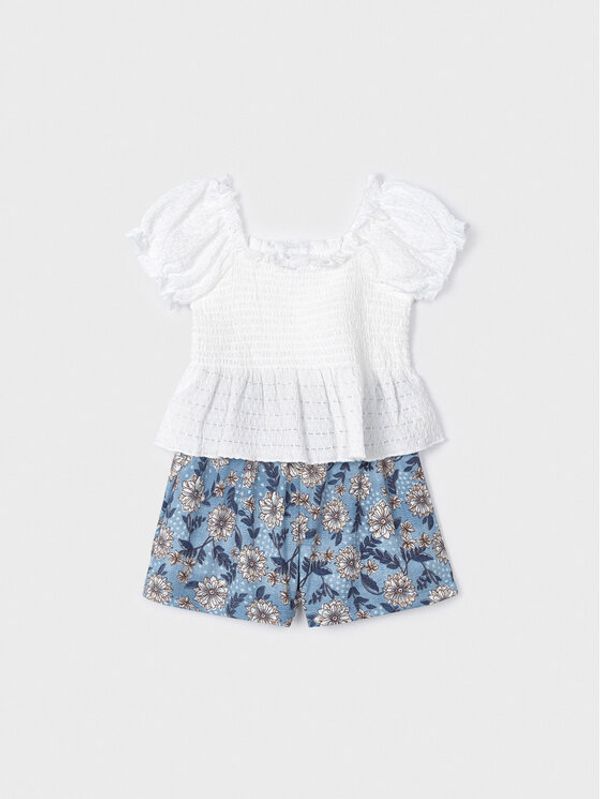 Mayoral Mayoral Комплект блуза и спортни шорти 3211 Цветен