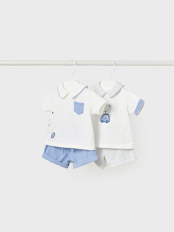 Mayoral Mayoral Комплект от 2 тишърта и панталони 1620 Цветен Regular Fit