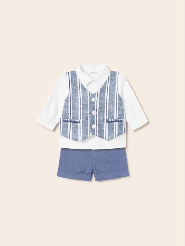 Mayoral Mayoral Комплект от риза и текстилни шорти 1263 Цветен