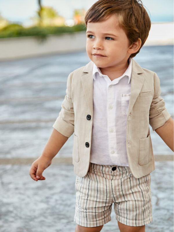 Mayoral Mayoral Комплект от риза и текстилни шорти 1295 Цветен