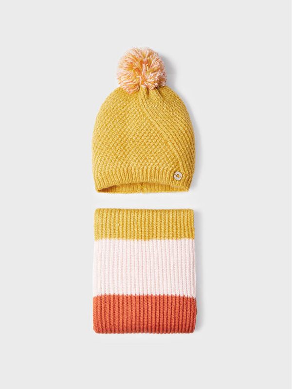Mayoral Mayoral Комплект шал и шапка 10343 Цветен
