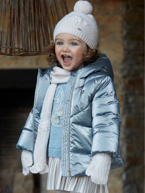 Mayoral Mayoral Комплект шапка, шал и ръкавици 10.535 Екрю Regular Fit