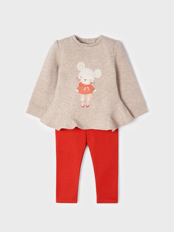 Mayoral Mayoral Комплект суитшърт и клин 2730 Цветен Regular Fit