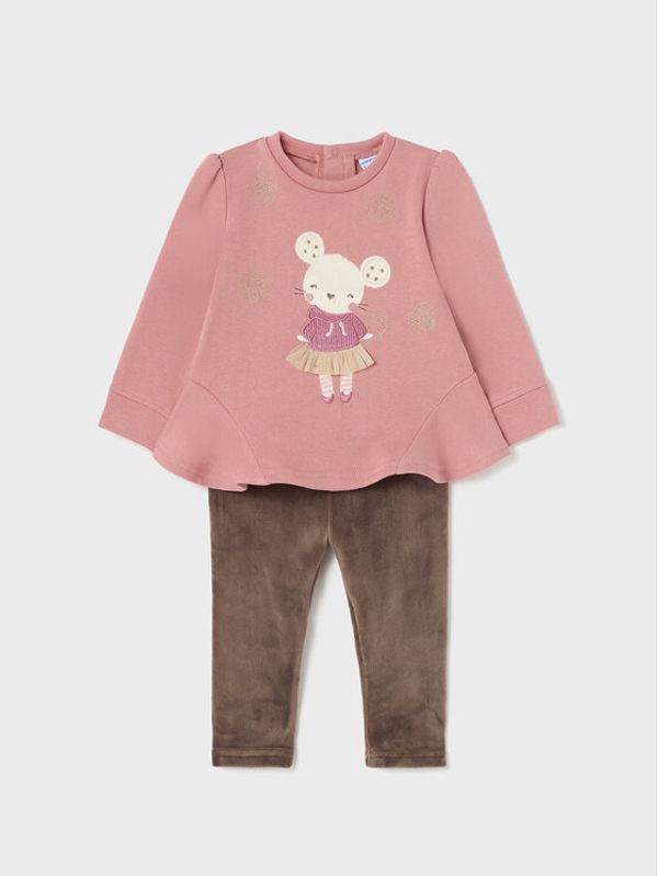 Mayoral Mayoral Комплект суитшърт и клин 2730 Цветен Regular Fit