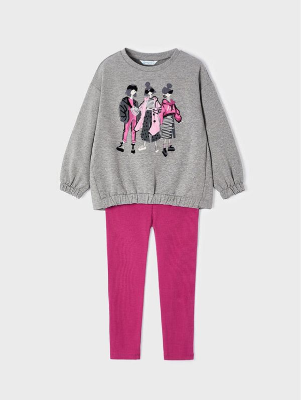 Mayoral Mayoral Комплект суитшърт и клин 4772 Цветен Regular Fit