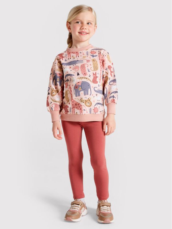 Mayoral Mayoral Комплект суитшърт и клин 4774 Розов Regular Fit