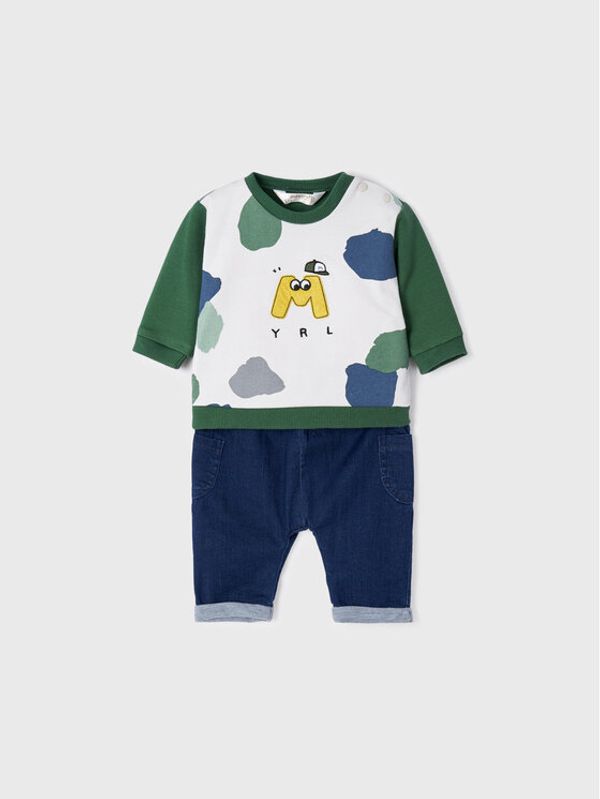 Mayoral Mayoral Комплект суитшърт и панталон от плат 2524 Цветен Regular Fit