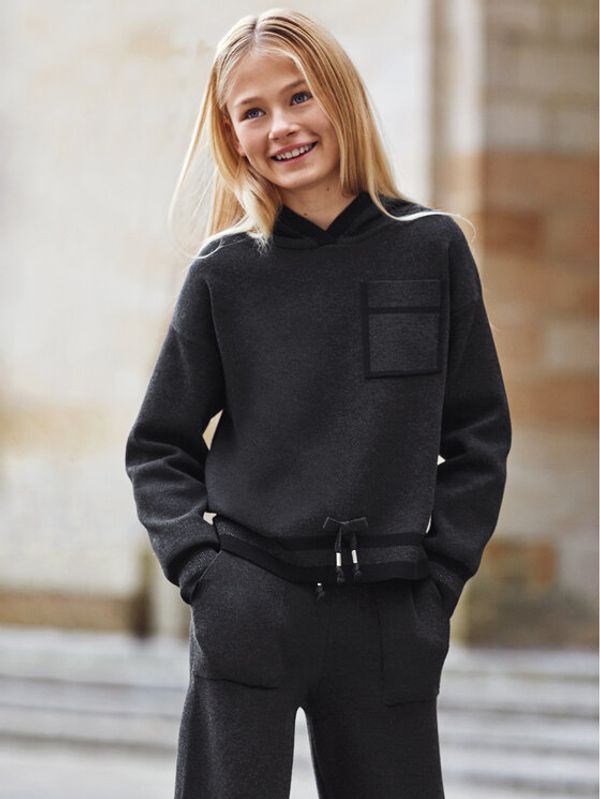 Mayoral Mayoral Комплект суитшърт и панталон от плат 7827 Сив Regular Fit