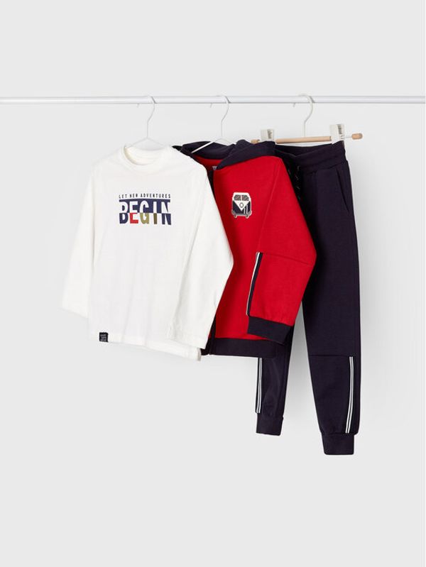 Mayoral Mayoral Комплект суитшърт, тениска и панталон 4845 Цветен Regular Fit