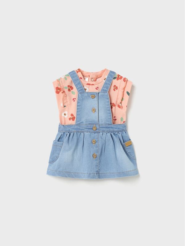 Mayoral Mayoral Комплект тишърт и ежедневна рокля 1830 Цветен Regular Fit