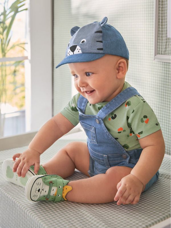 Mayoral Mayoral Комплект тишърт и гащеризон 1628 Цветен