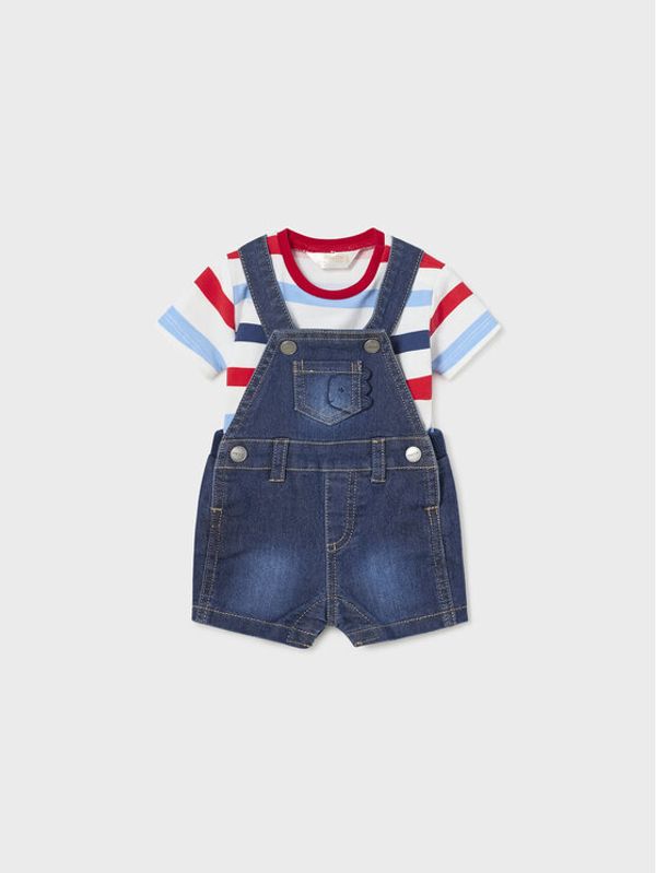 Mayoral Mayoral Комплект тишърт и гащеризон 1628 Цветен