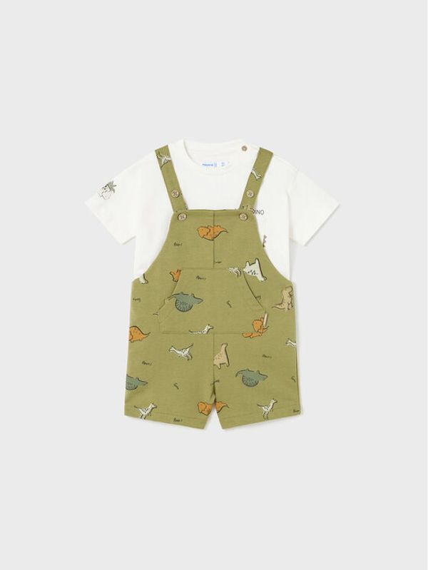 Mayoral Mayoral Комплект тишърт и гащеризон 1643 Цветен