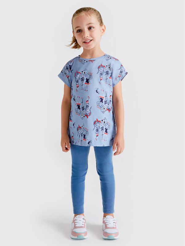 Mayoral Mayoral Комплект тишърт и клин 3762 Син Regular Fit