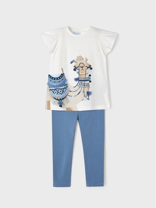 Mayoral Mayoral Комплект тишърт и клин 3779 Екрю