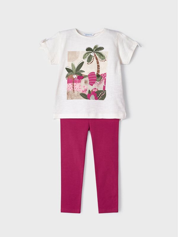 Mayoral Mayoral Комплект тишърт и клин 3783 Бордо