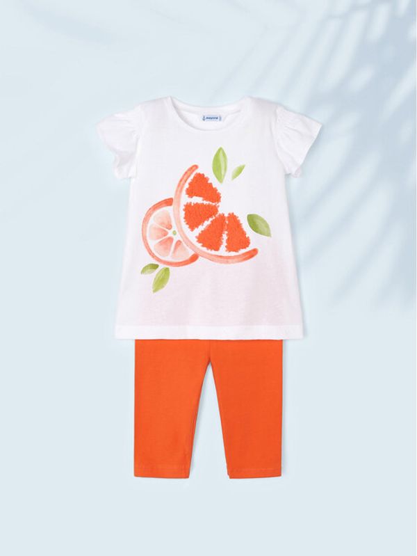 Mayoral Mayoral Комплект тишърт и клин 3784 Оранжев