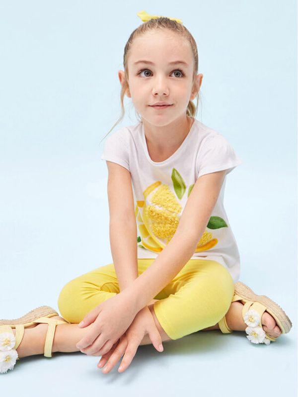 Mayoral Mayoral Комплект тишърт и клин 3784 Жълт