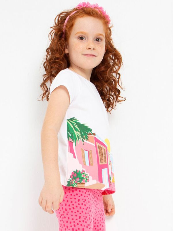 Mayoral Mayoral Комплект тишърт и клин 3787 Бял