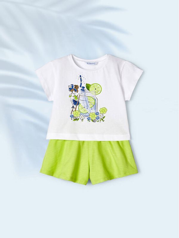 Mayoral Mayoral Комплект тишърт и панталонки 3213 Цветен