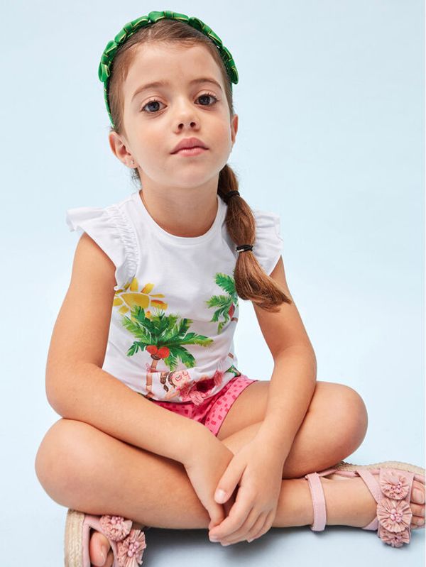 Mayoral Mayoral Комплект тишърт и панталонки 3215 Цветен