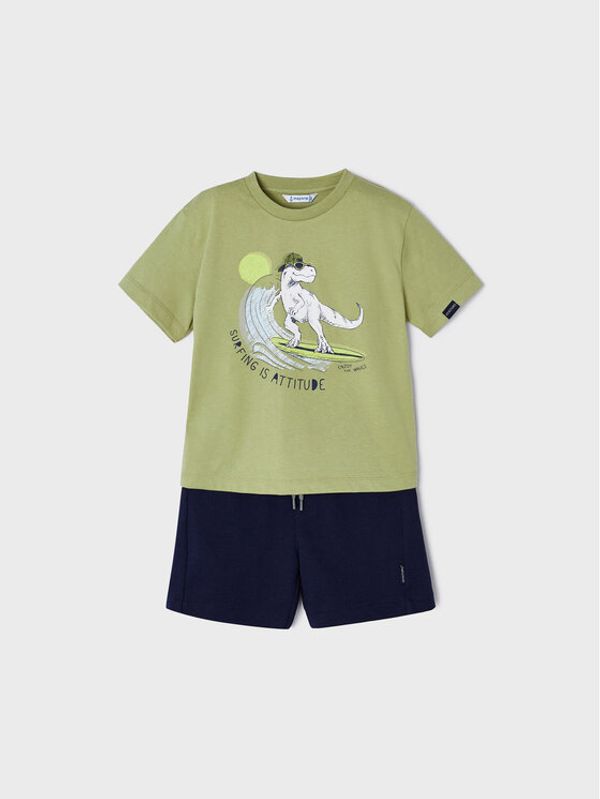 Mayoral Mayoral Комплект тишърт и панталонки 3673 Цветен