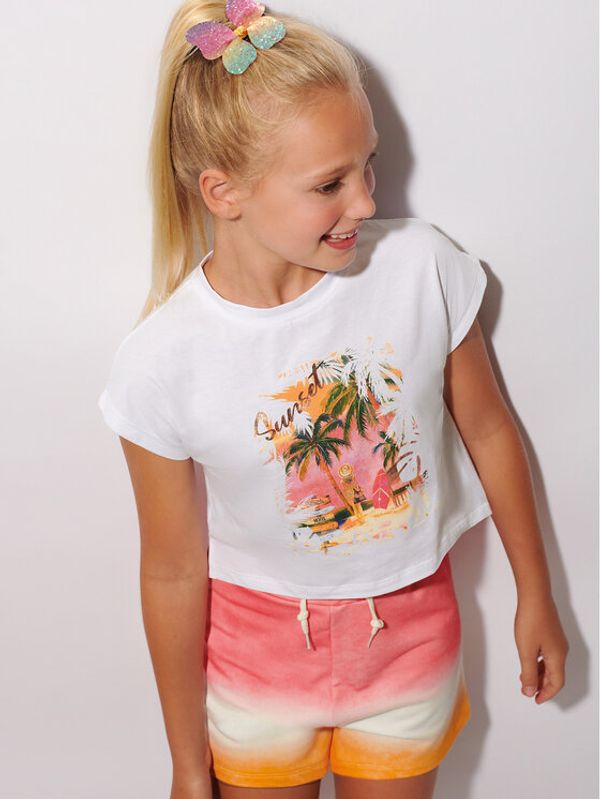 Mayoral Mayoral Комплект тишърт и панталонки 6244 Цветен